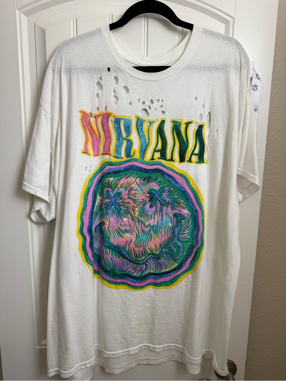 Nirvana Distressed T-Shirt Dress